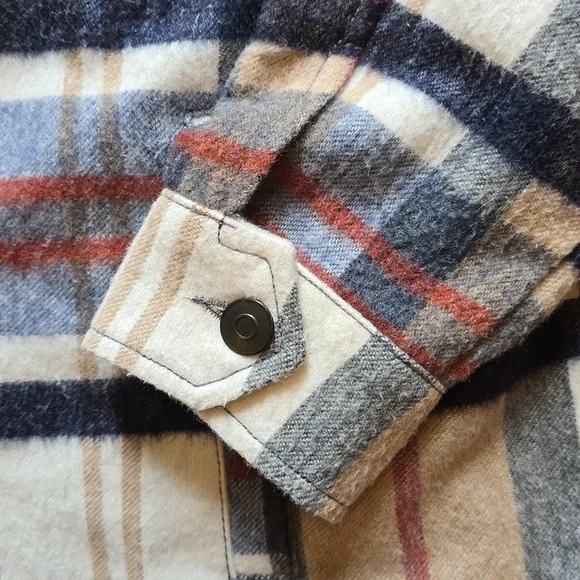 Zara, Shacket Wool Blend Plaid, Oversized, EUC, Women's M - Picture 10 of 12